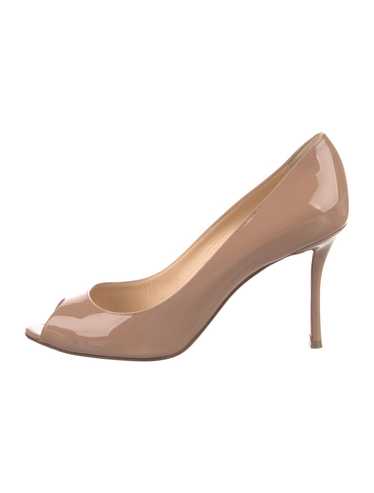 Christian Louboutin Patent Leather Pumps Neutrals… - image 1