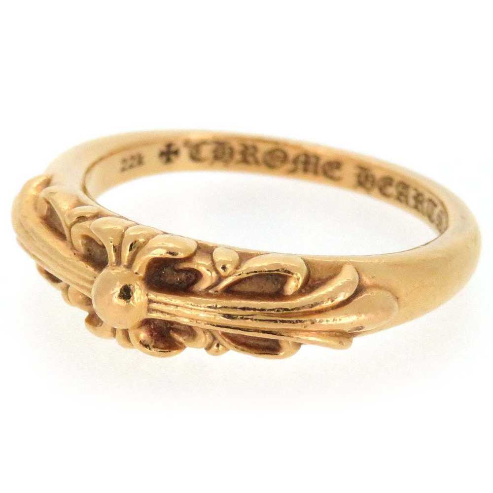 Chrome Hearts Chrome Hearts Gold Floral Cross Rin… - image 6