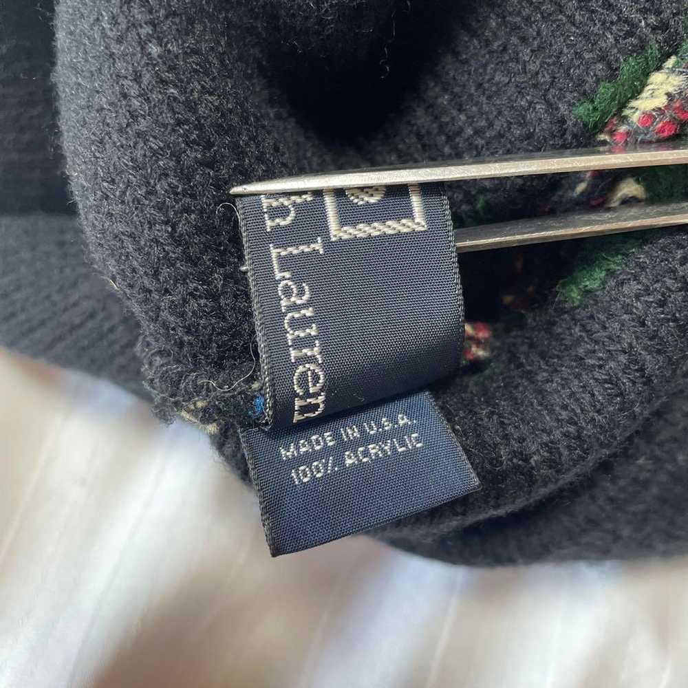 90s Polo Ralph Lauren Nordic Knit Cap - image 7