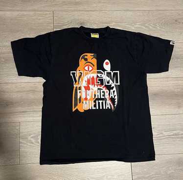 A BATHING APE（エイプ）WGM TIGER SHARK TEE Tシャツ 黒 M A BATHING APE® Shark T-shirt | Black | FARFETCH JO