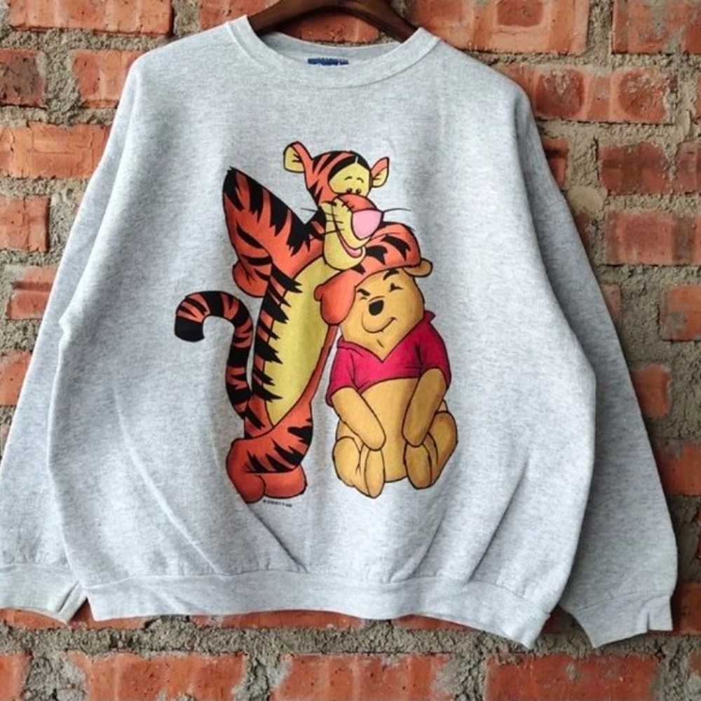 Vintage 90s Winnie The Pooh " Pooh and Tigger" Sw… - image 1