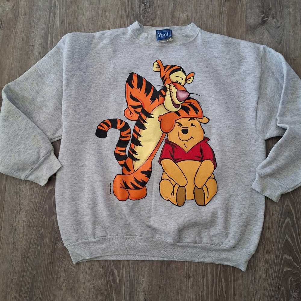 Vintage 90s Winnie The Pooh " Pooh and Tigger" Sw… - image 2