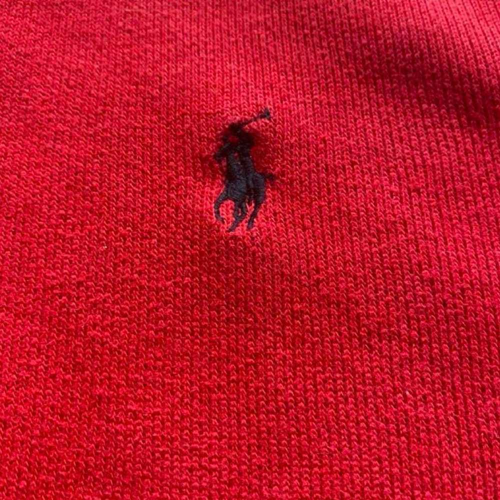 1990s Polo Ralph Lauren half-zip sweatshirt for m… - image 3
