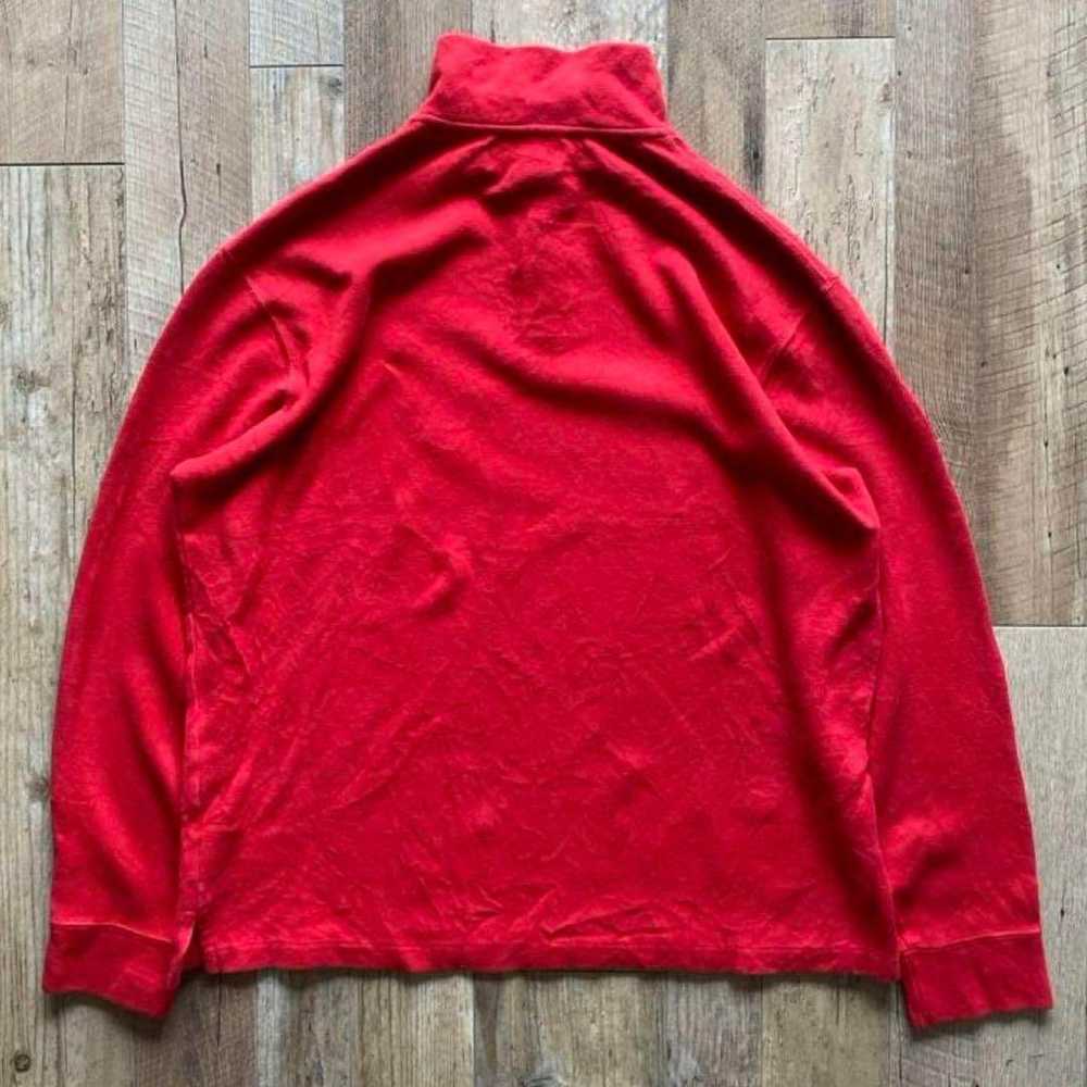 1990s Polo Ralph Lauren half-zip sweatshirt for m… - image 6