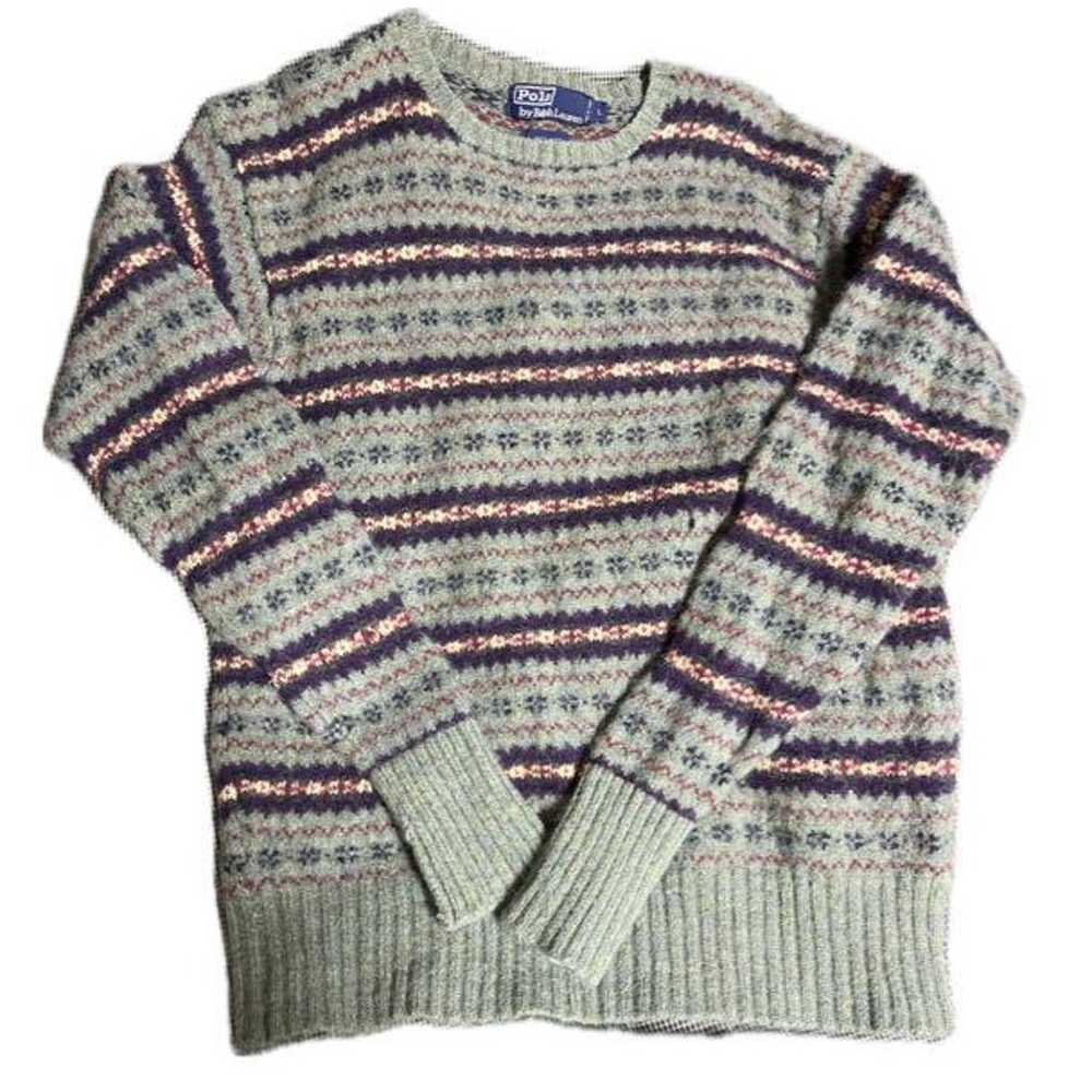 Polo Ralph Lauren Fair Isle Sweater Polo Vintage … - image 3