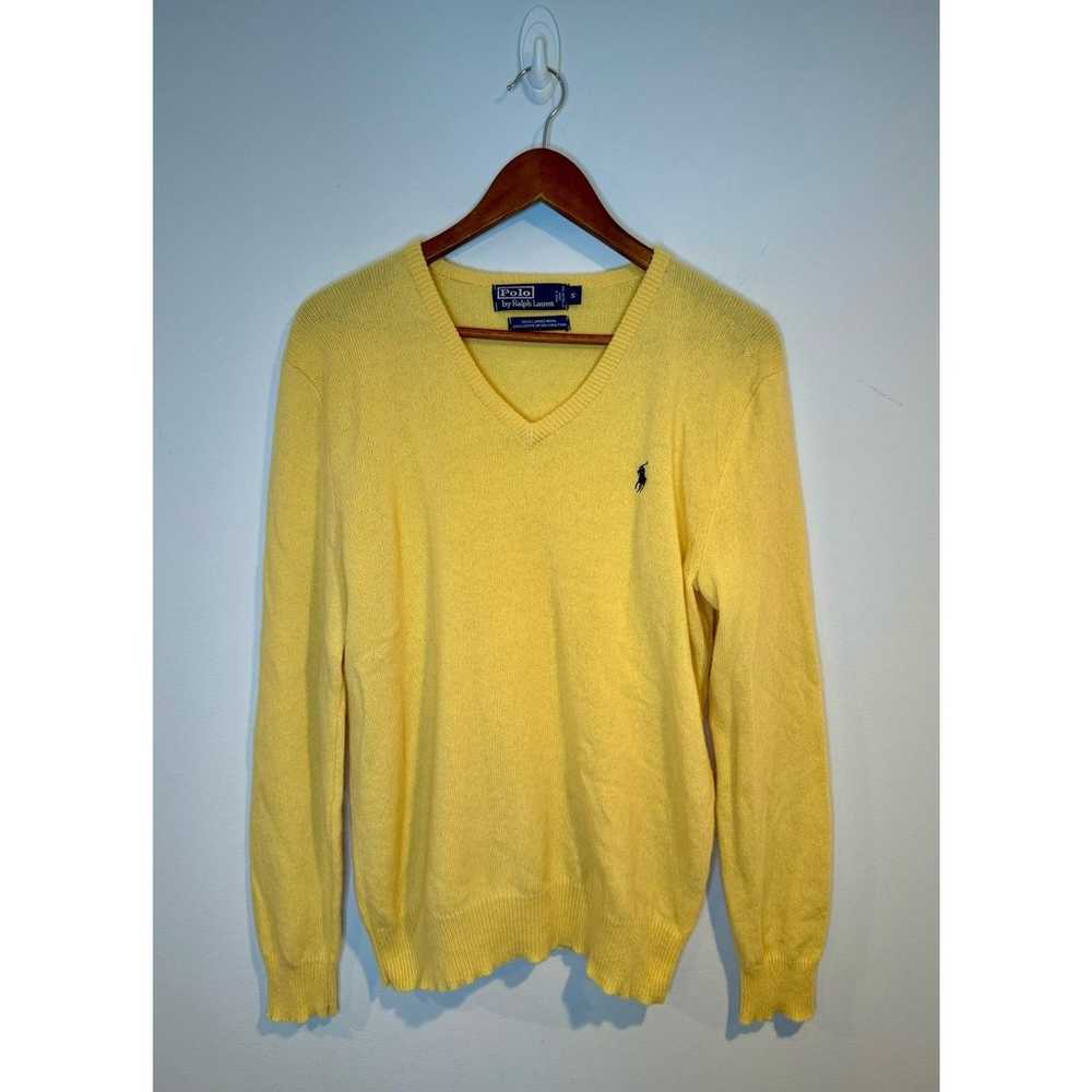 Vintage 90s Polo Ralph Lauren 100% Lambswool Yell… - image 1