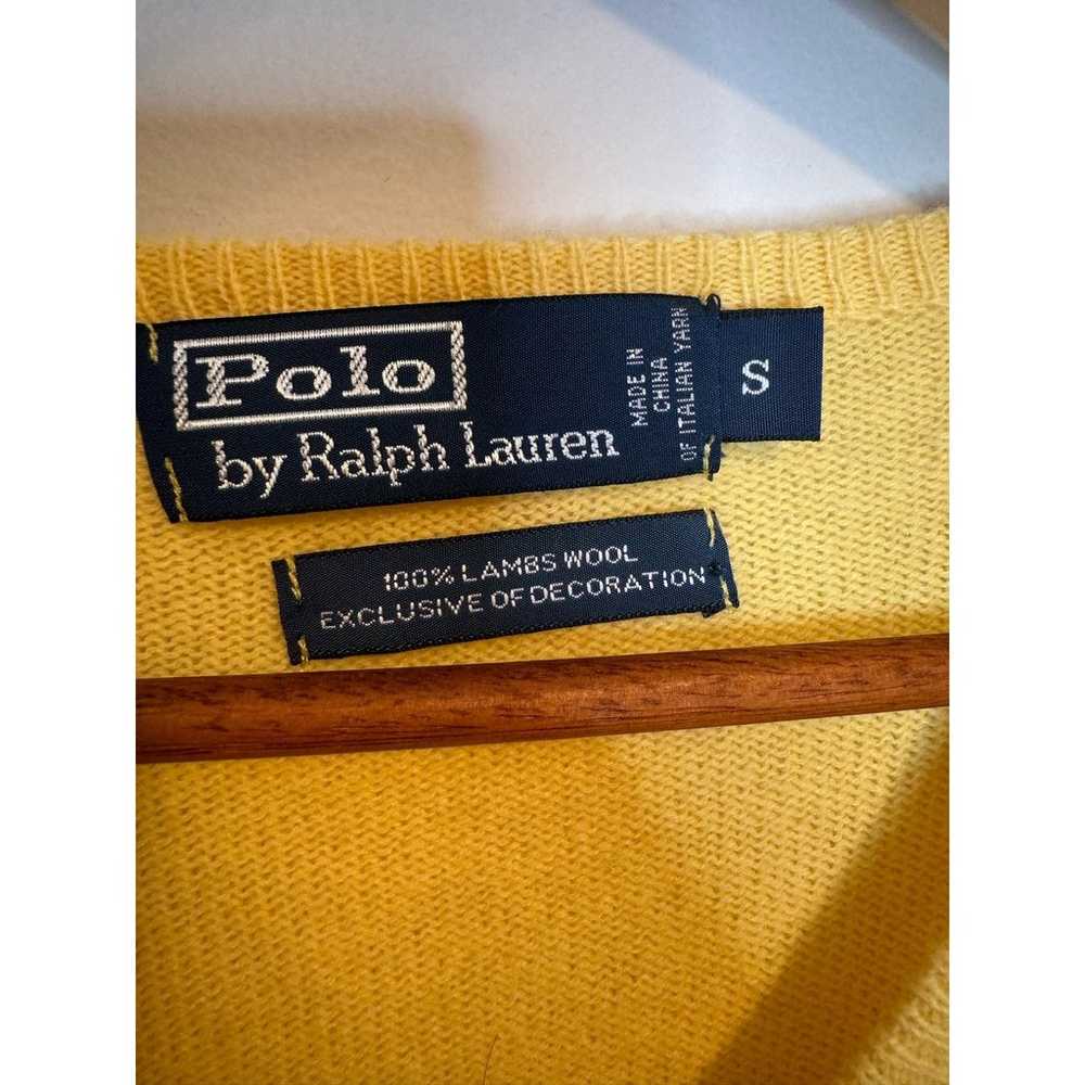 Vintage 90s Polo Ralph Lauren 100% Lambswool Yell… - image 4