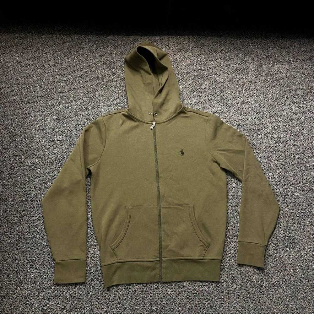 Vintage Polo Ralph Lauren Tech Fleece Zip Up Pull… - image 1