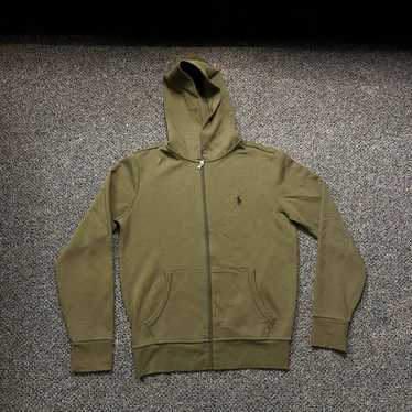 Vintage Polo Ralph Lauren Tech Fleece Zip Up Pull… - image 1