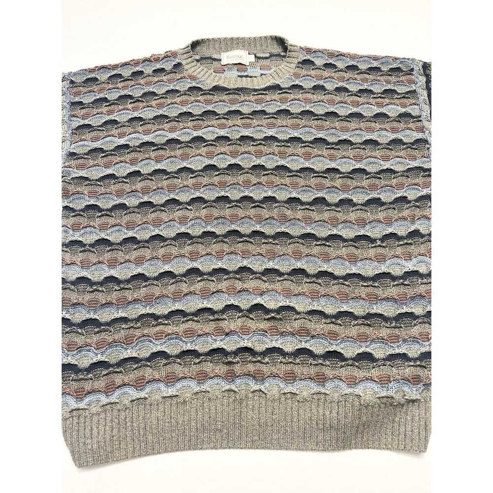 Essay Linda Larson Sweater Mens Large Vintage 3D … - image 5