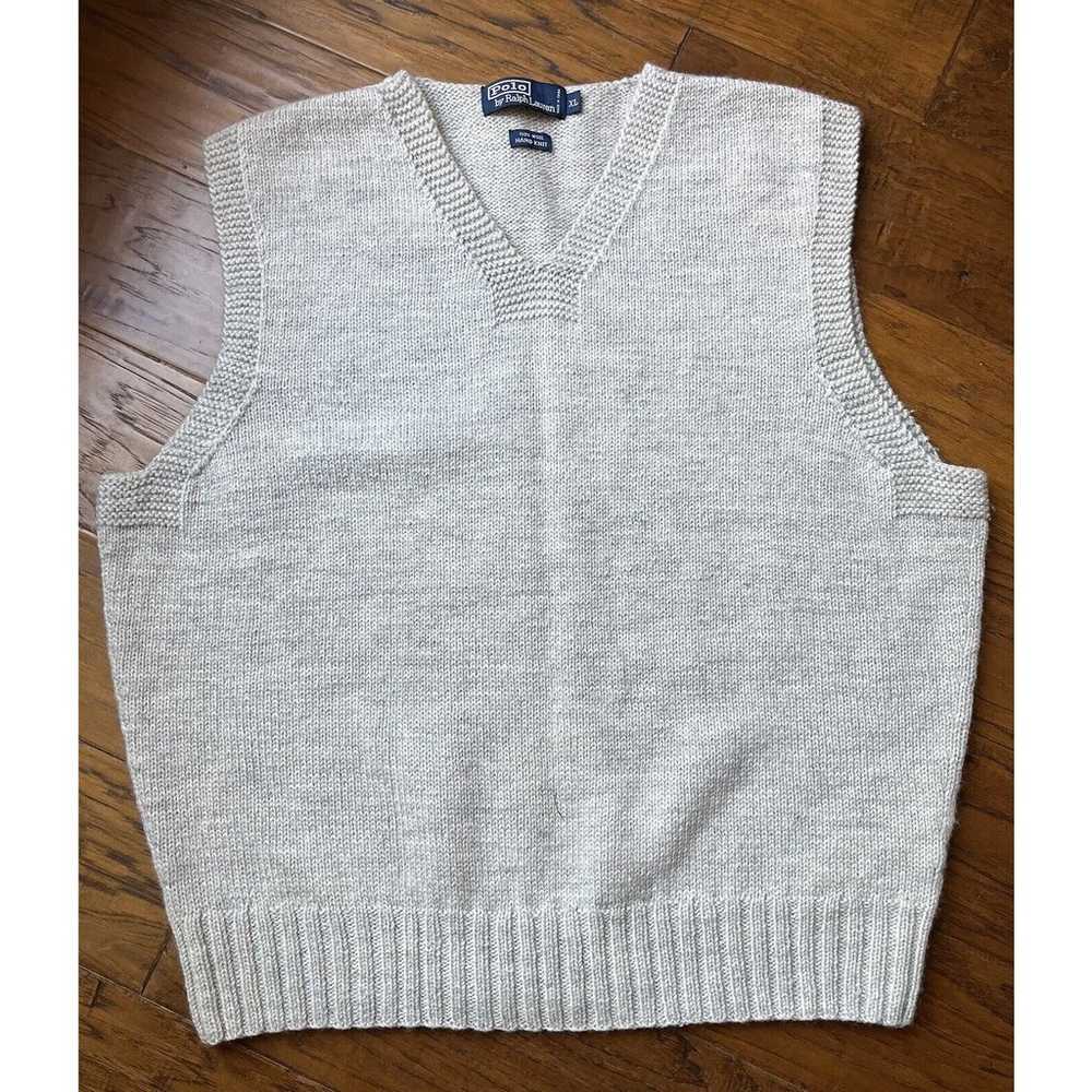 Vintage Polo Ralph Lauren Sweater Vest Men’s XL 1… - image 1