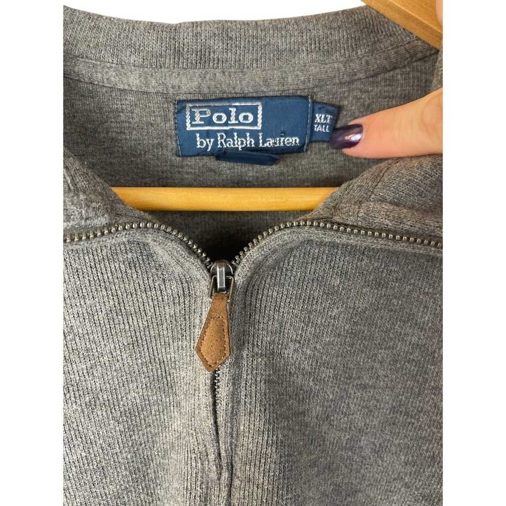 Vintage 90’s Polo Ralph Lauren Gray Quarter Zip L… - image 5