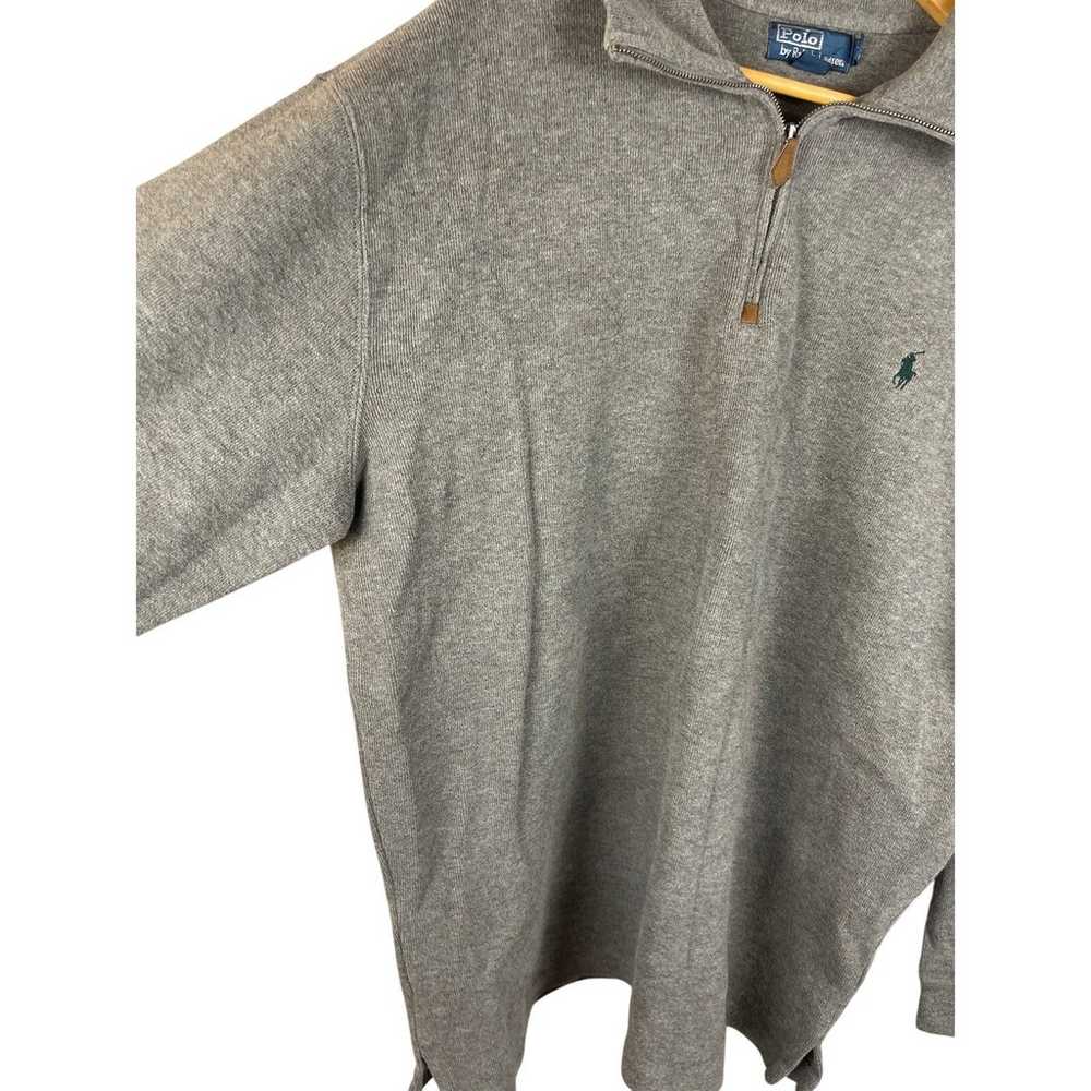 Vintage 90’s Polo Ralph Lauren Gray Quarter Zip L… - image 8