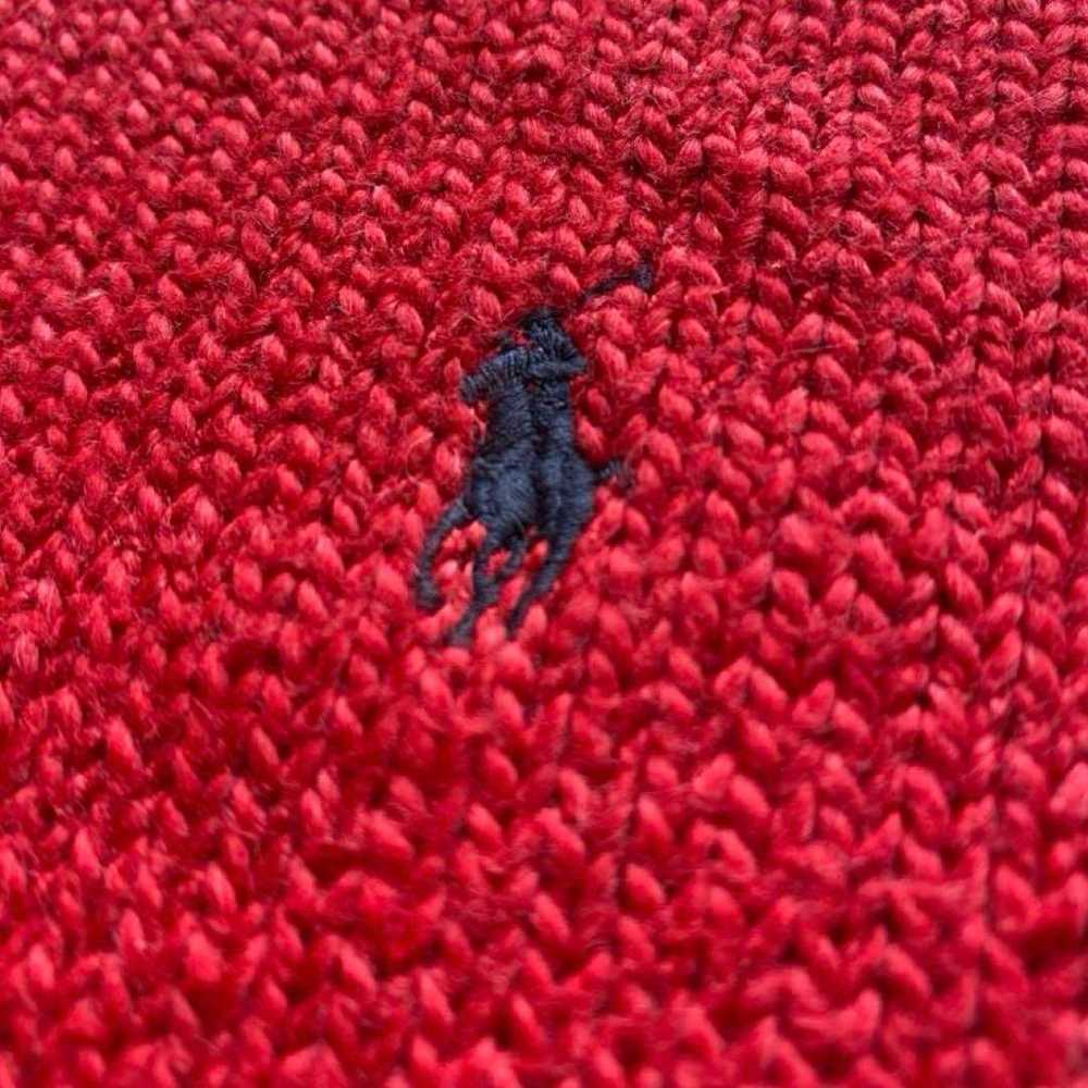 90s Polo Ralph Lauren half-zip knit sweater vinta… - image 3