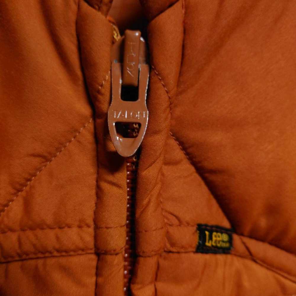 Vintage 7080s Lee Storm Rider Vest M Orange - image 4