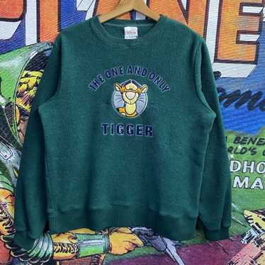 Vintage Disney Winnie the Pooh Tigger Sweater siz… - image 1