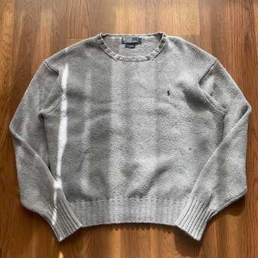 【vintage】90s Polo by Ralph Lauren Knit, Solid Col… - image 1
