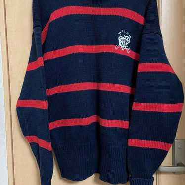 90s Polo Ralph Lauren Scribble Knit - image 1