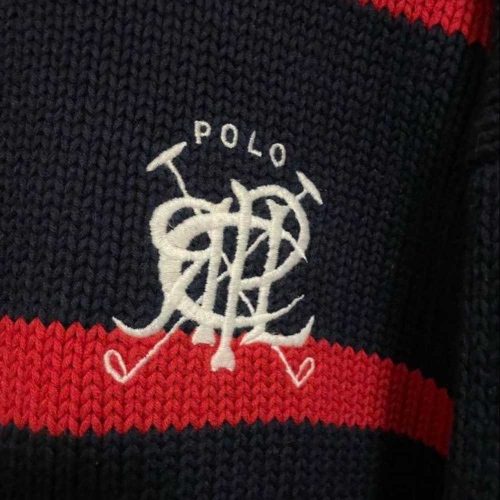 90s Polo Ralph Lauren Scribble Knit - image 3