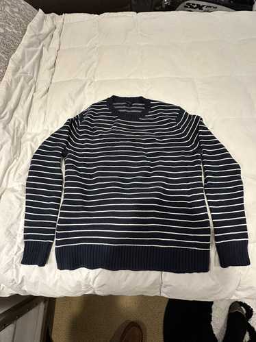 J.Crew Navy and White striped Sweater