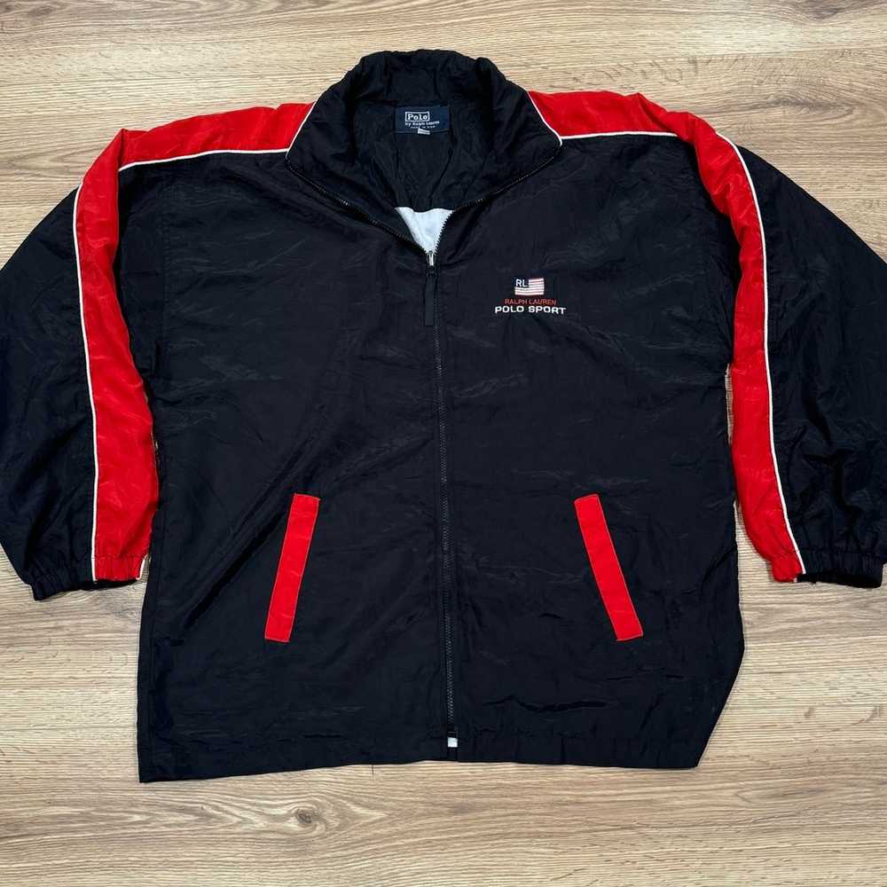 Vintage 90s Polo Sport Ralph Lauren Windbreaker J… - image 1