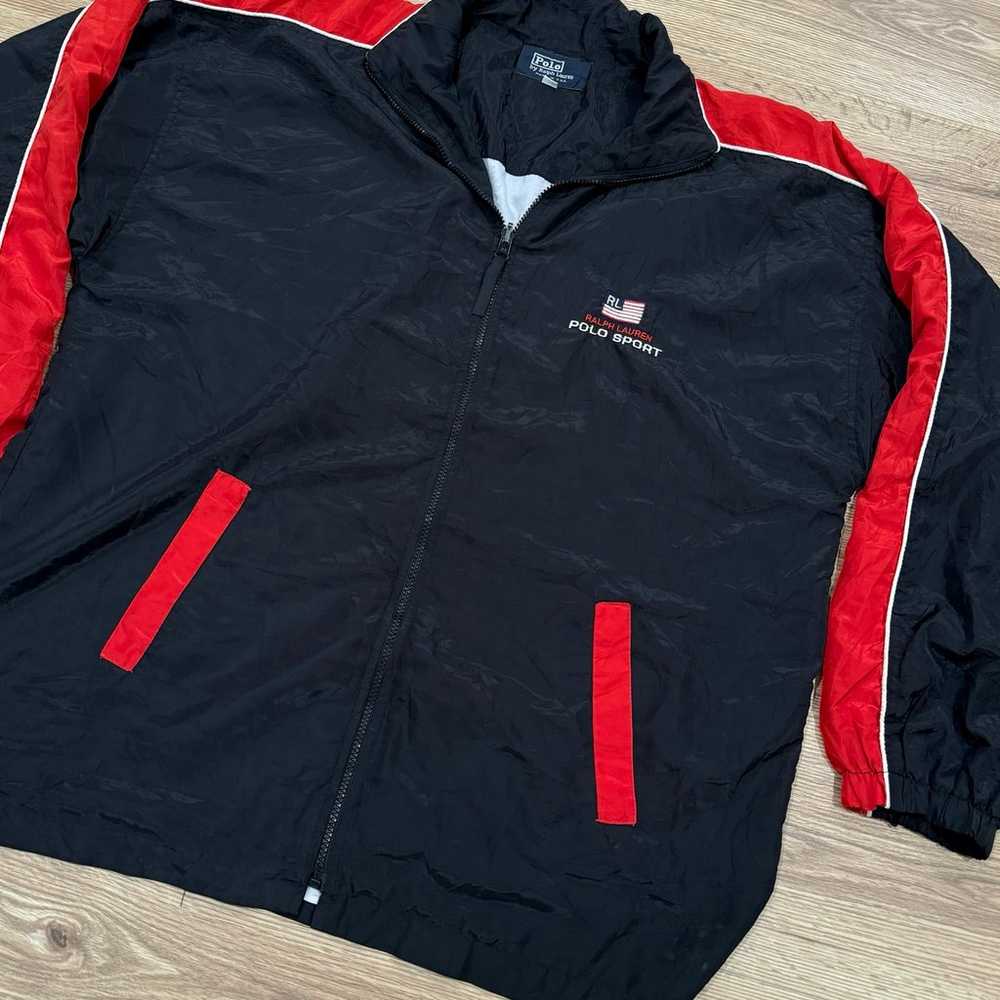 Vintage 90s Polo Sport Ralph Lauren Windbreaker J… - image 2