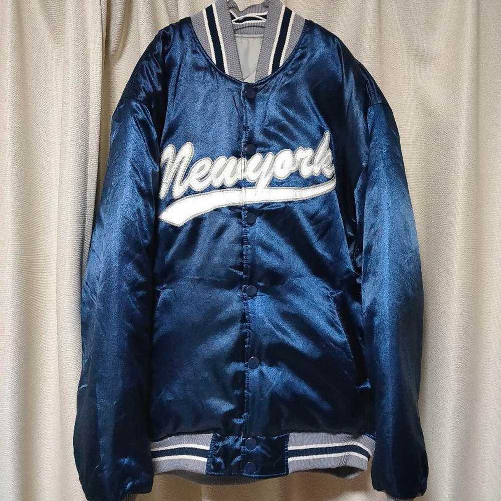 【Excellent Condition • Made in Russia】J&R Reversible Padded Baseball Jacket New York