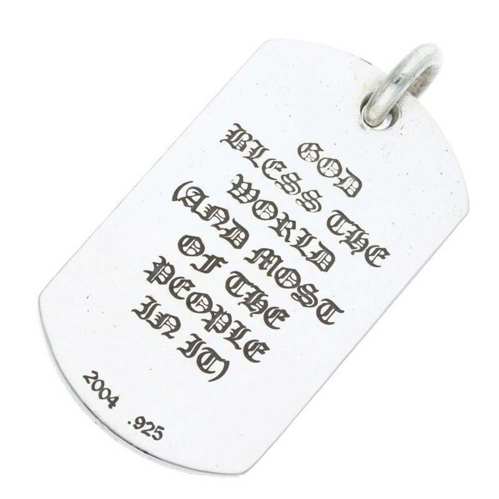 Chrome Hearts Large God Bless Dog Tag - image 2