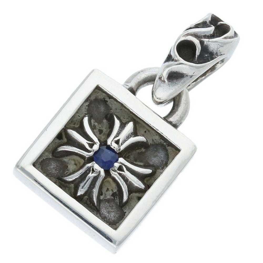 Chrome Hearts Framed CH Plus Sapphire Charm - image 1