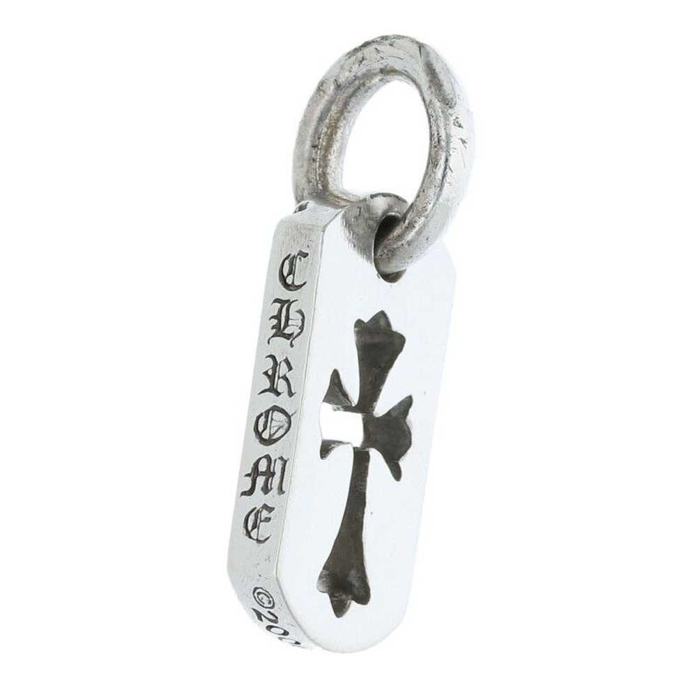 Chrome Hearts Tiny Cutout Cross Dog Tag Pendant - image 3