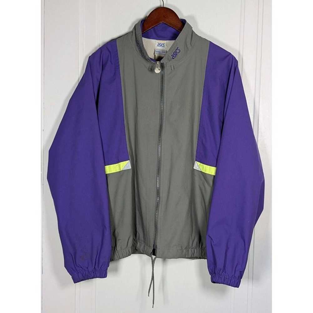 VTG Asics Gore-tex Jacket Mens Large 90s Colorblock Running Windbreaker Full Zip