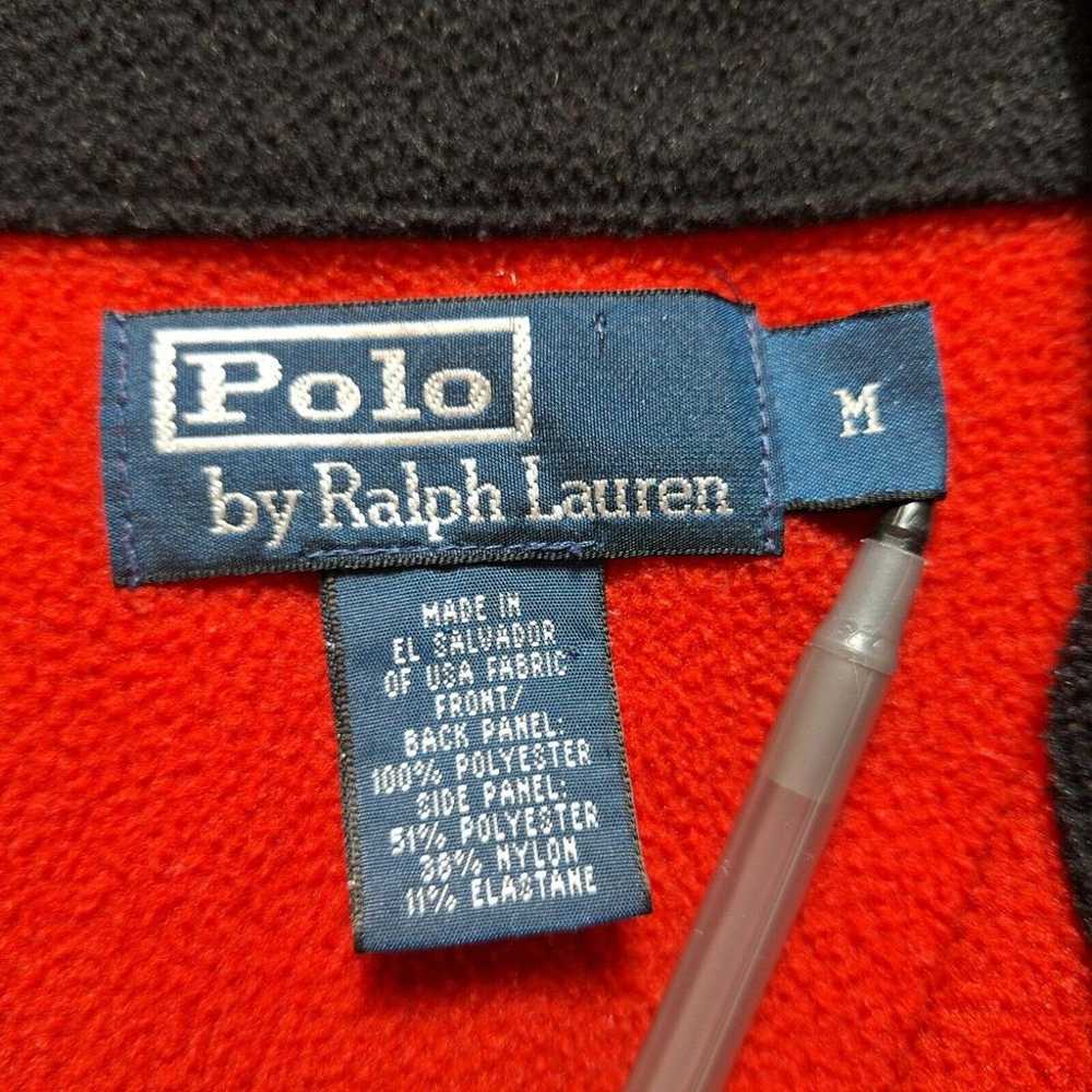 Vintage POLO RALPH LAUREN Fleece 1/4 Zip Polartec… - image 3