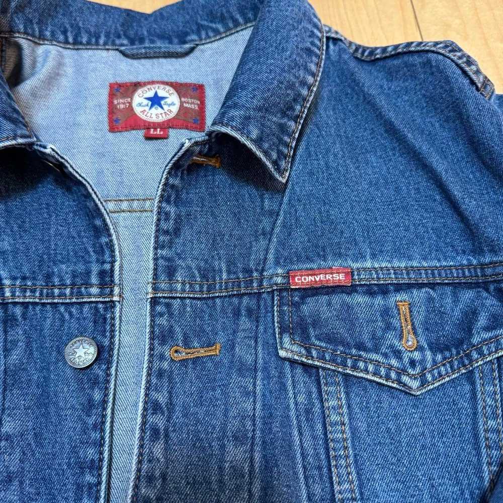 CONVERSE Chuck Taylor Denim Jacket Size LL - image 3