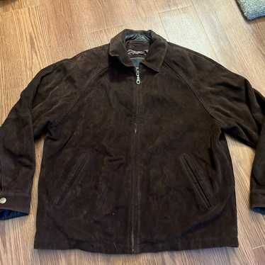 Men’s XL Micro Suede Bomber Jacket - Weather Repor