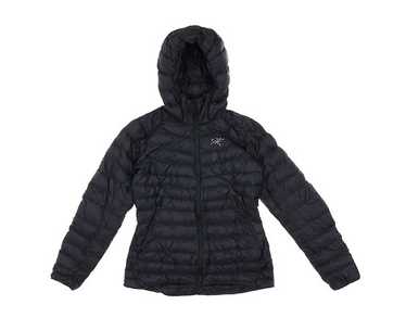 Down Jacket あああああ様 SOLOTEX HOODED DOWN BLOUSON WITH STITCHED DESIGN(M Black): S