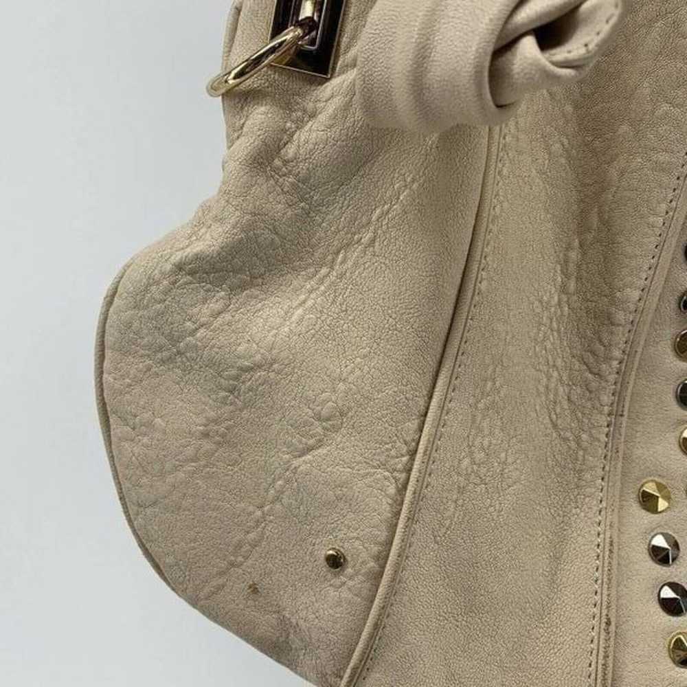 Tre Vero Leather Rock Stud Hobo Bag - image 9