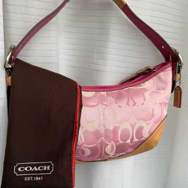 Coach | Bags | Coach Optic Signature Multicolor Handbag