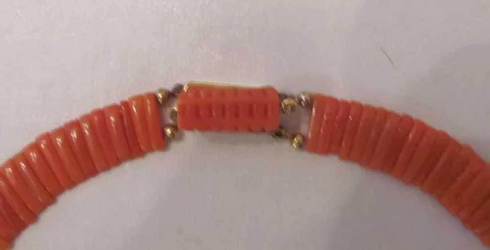 Antique Victorian 18K Red Coral Necklace 19th Cen… - image 3