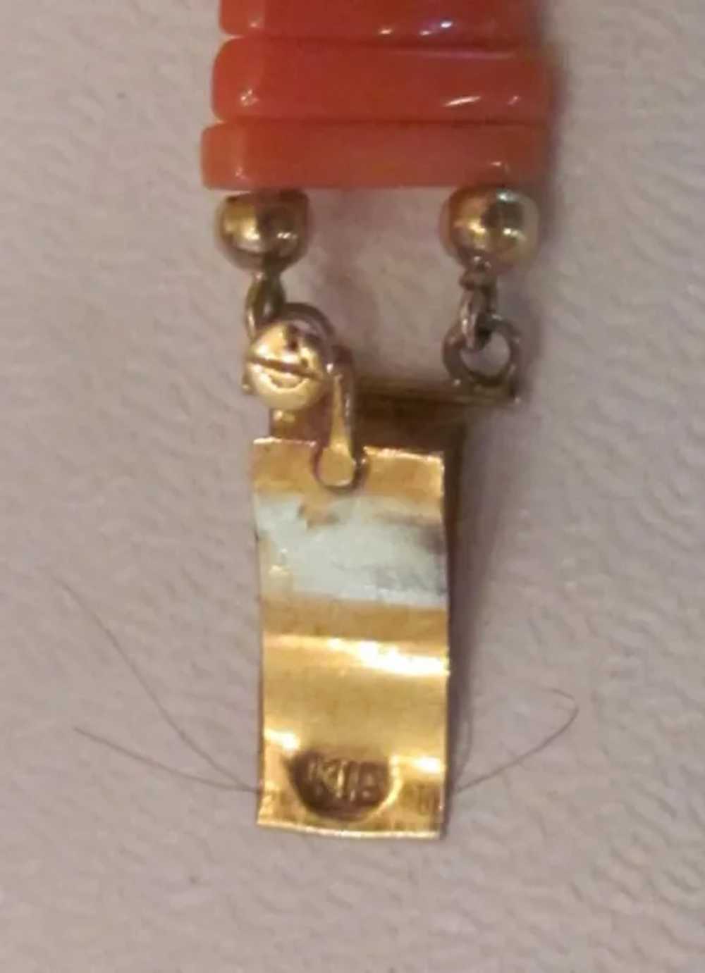 Antique Victorian 18K Red Coral Necklace 19th Cen… - image 7
