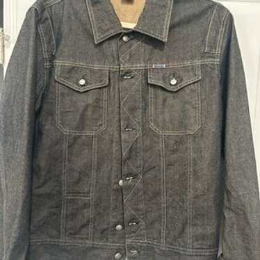 00’s DIESEL gimmick jacket zip opium S DIESEL Silver Jacket, Diesel Denim Jacket, Y2k Diesel Jacket