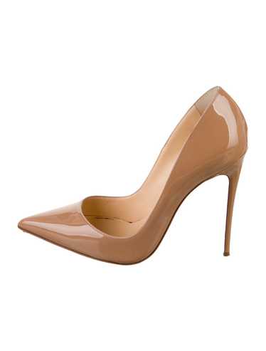 Christian Louboutin Patent Leather Pumps Neutrals… - image 1