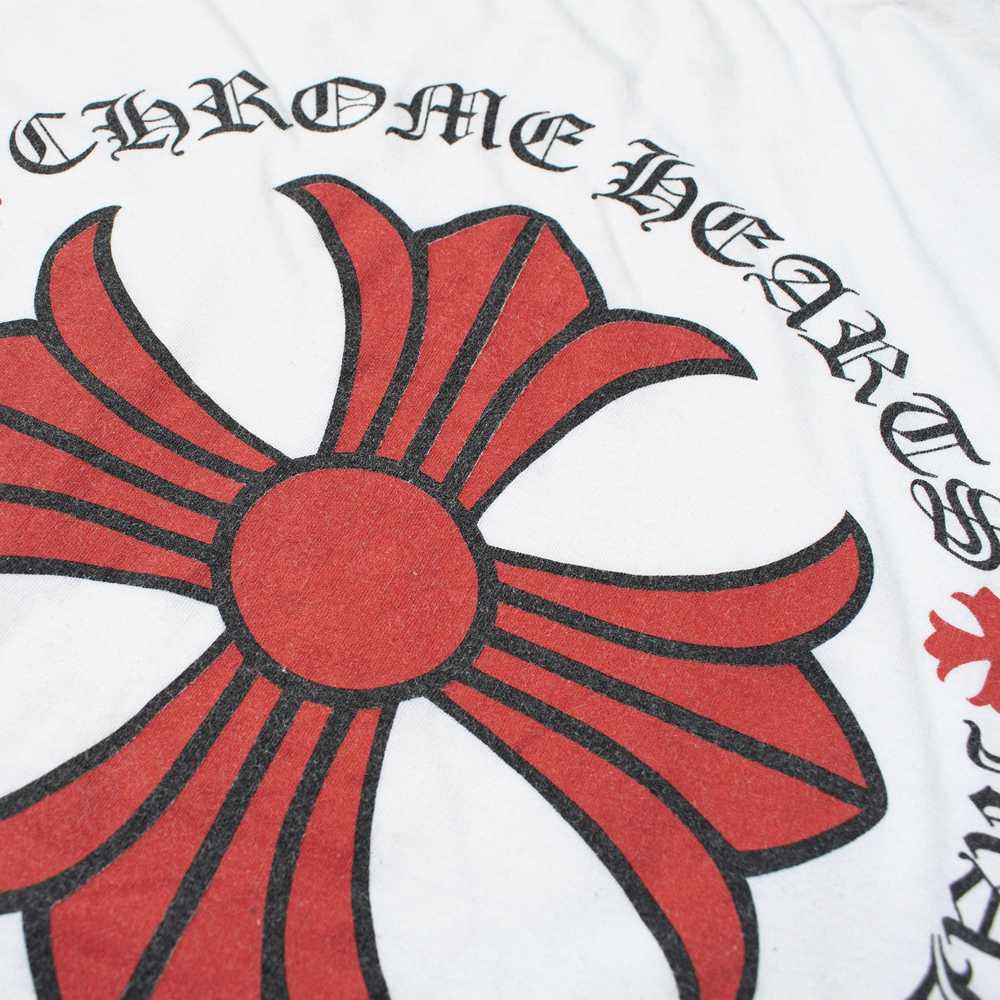 Chrome Hearts CHROME HEARTS WHITE/ RED LOGO T-SHI… - image 3