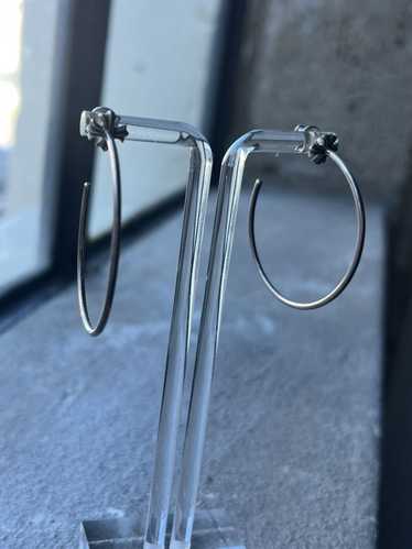 Chrome heart single hoop - Gem