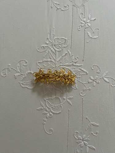 Vintage Gold Tone French Star Barrette