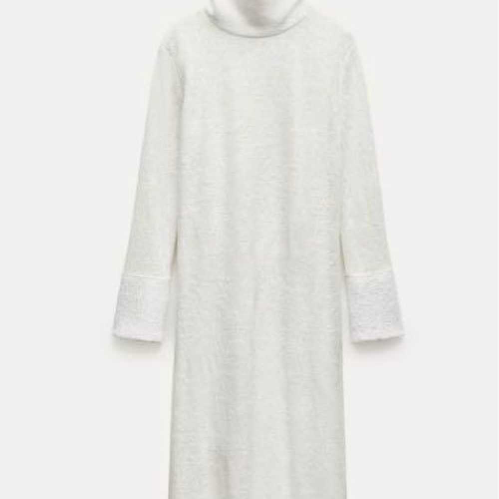 ZARA ZW COLLECTION Jacquard Wool Blend Dress