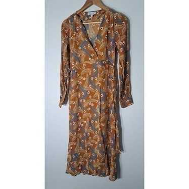 &other stories womens size 4 surplice maxi dress … - image 1