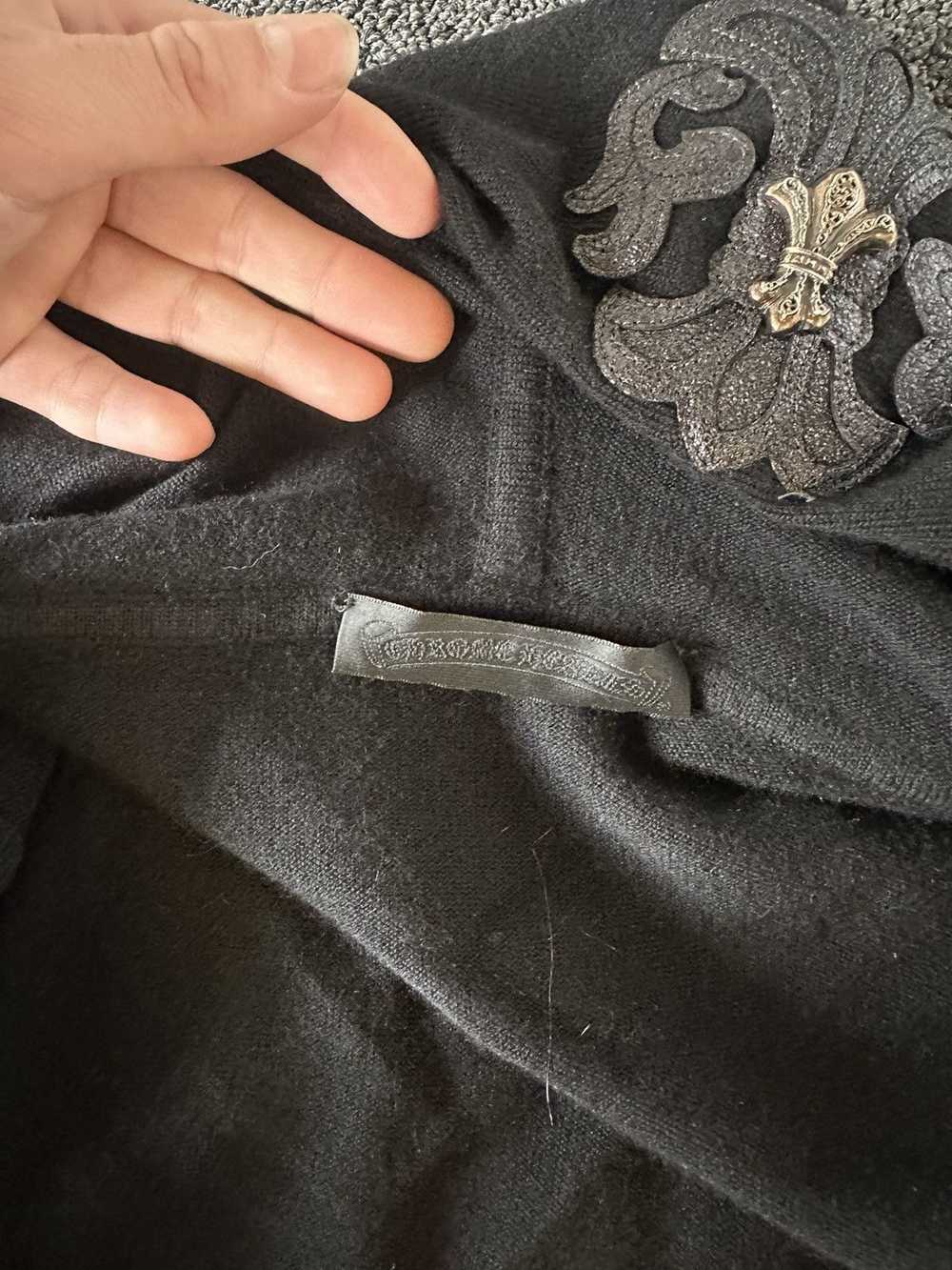 Chrome Hearts Chrome Hearts Black Cashmere Hoodie… - image 11