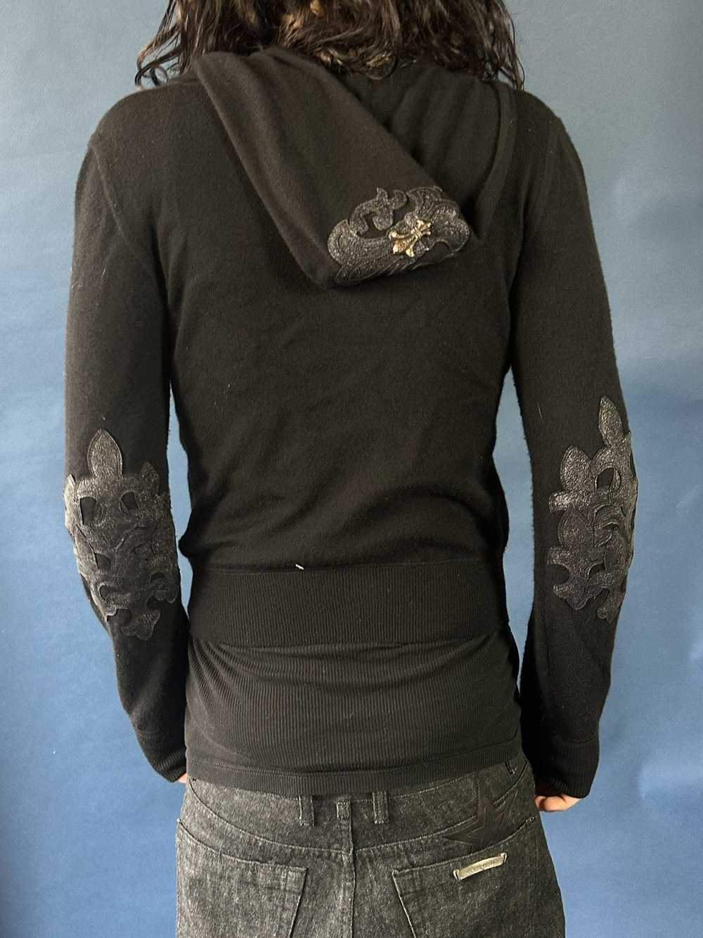 Chrome Hearts Chrome Hearts Black Cashmere Hoodie… - image 4