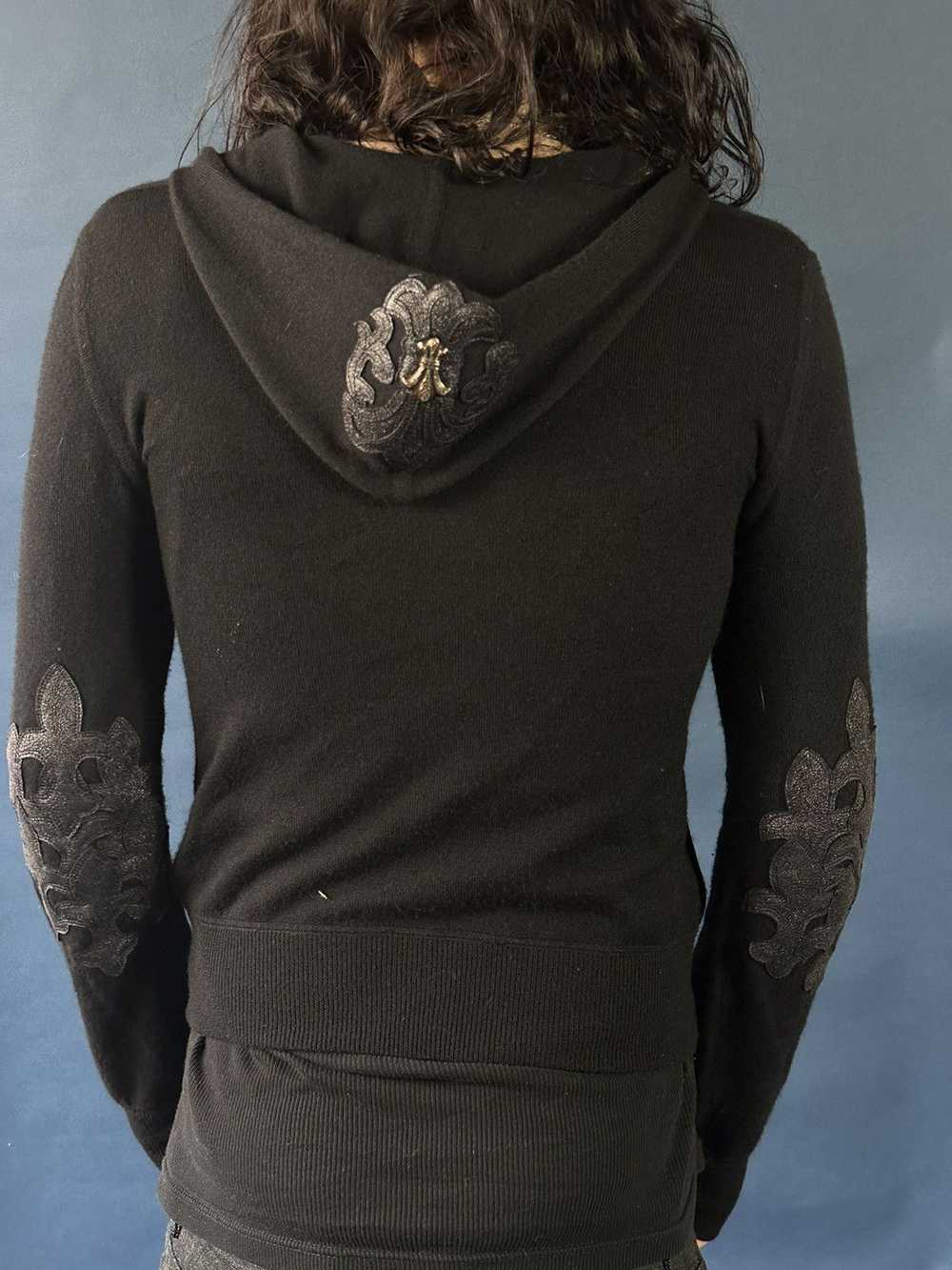 Chrome Hearts Chrome Hearts Black Cashmere Hoodie… - image 5