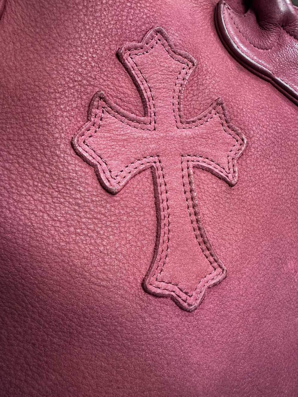 Chrome Hearts Chrome Hearts Cross Patch Leather T… - image 4